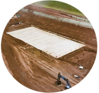 Construction drone photography Monmouthshire