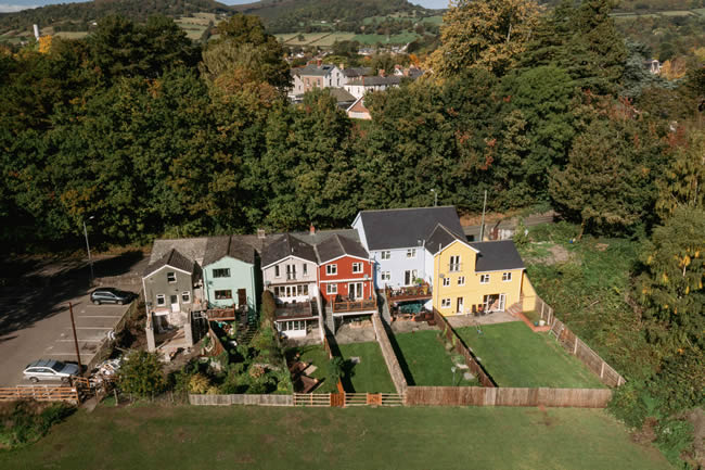 Estate agent drone photography Wales