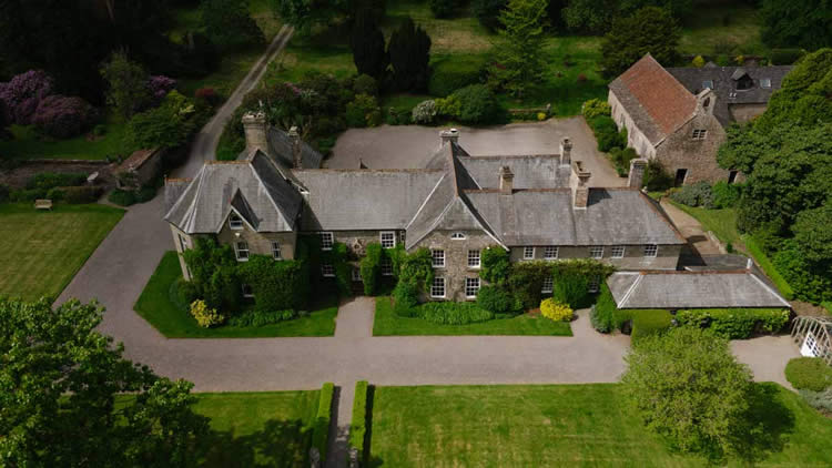 House aerial photography Wales